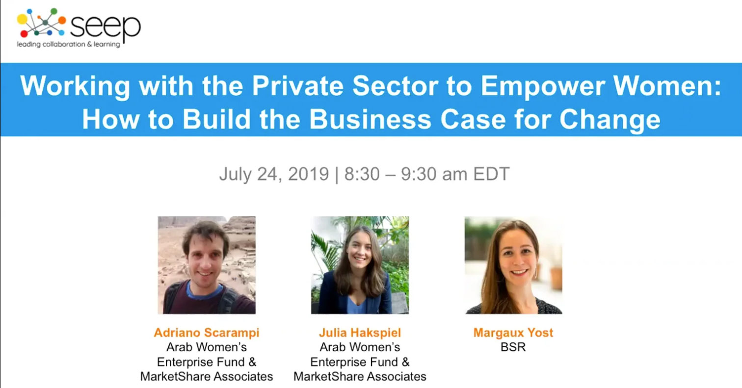 Working with the Private Sector to Empower Women: How to Build the ...